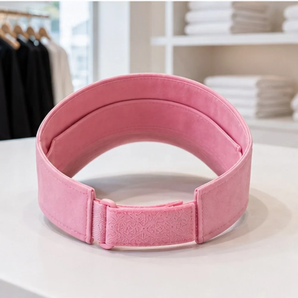 ALO Yoga Pink Clean Open Top Visor Hat OS